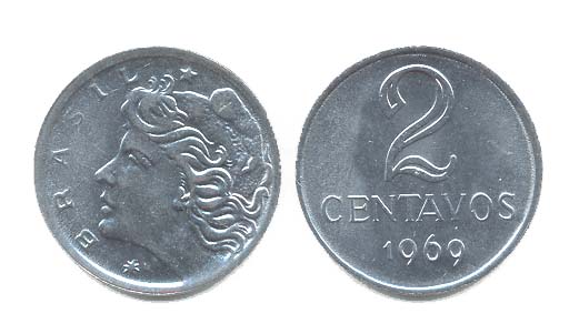 Brazil KM576.2(U) 2 Centavos