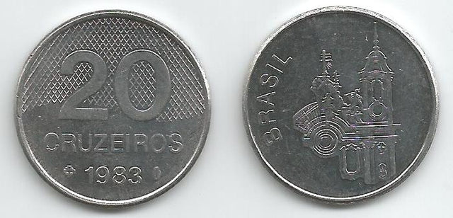 Brazil KM593.1(U) 20 Cruzeiros