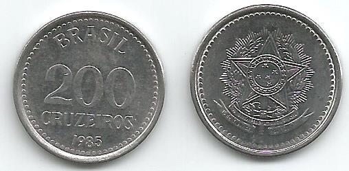 Brazil KM596(U) 200 Cruzeiros