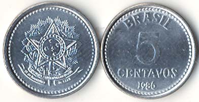 Brazil KM601(U) 5 Centavos