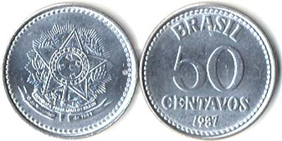 Brazil KM604(U) 50 Centavos