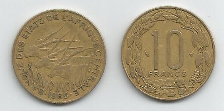 Central African St. KM9(VG) 10 Francs