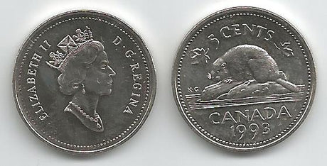 Canada KM182(U) 5 Cents