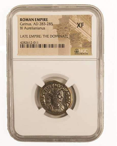 CARINUS(BILLON-ANT)NGC(XF) Roman Billon ANT of Carinus (CE283-285)NGC(XF)