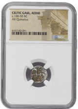 CELTIC-NGC(LG) Celtic tribes in ancient Gaul, Quinarius NGC Slab(LG)