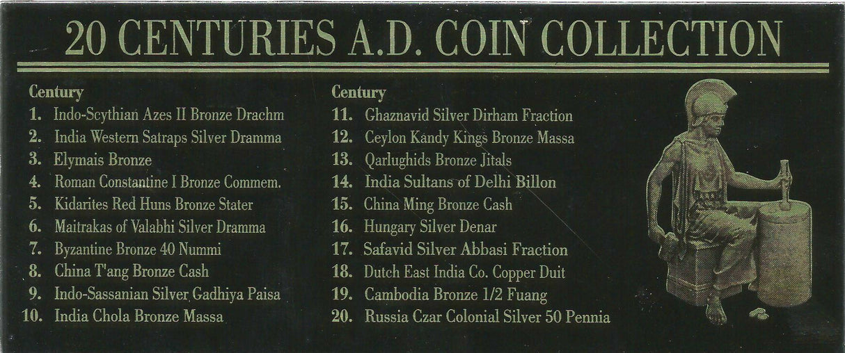 CENTURY20CNBOX-G Coins from 20 Centuries Box (Twenty-Coin Boxed Set)