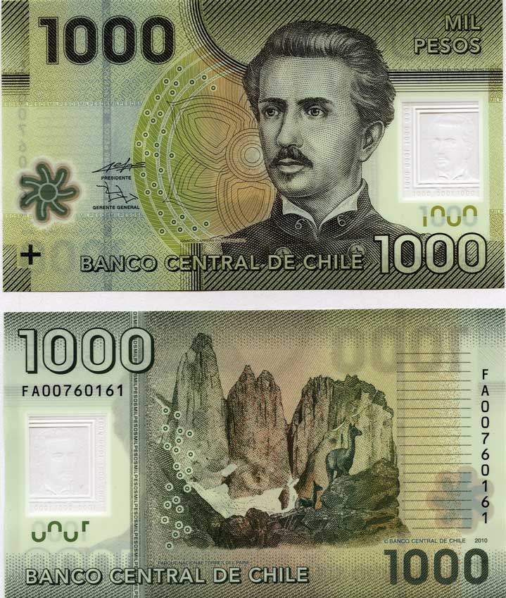 Chile P161(U) 1,000 Pesos - Polymer (Plastic)