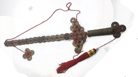 CHINACASHQINGSWORD Sword made of 130 China Cash coins