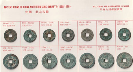 CHINSUNG14CNSET China Ancient China Sung Dynasty 14 Coin Set