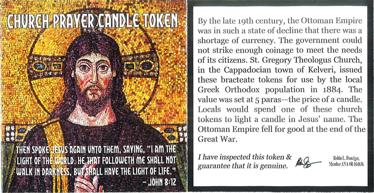 CHURCHTOKENMINI Church Prayer Candle Token (Mini Album)