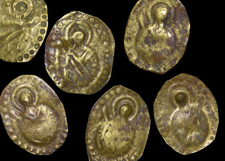 Greece KMHUTOKKEL4(VF-XF) Ottoman Empire, Cappadocia, Gelveri (modern Gzelyurt), St. Gregory Theologus Church, Bracteate Brass Token, probably 5 Para, late C19th