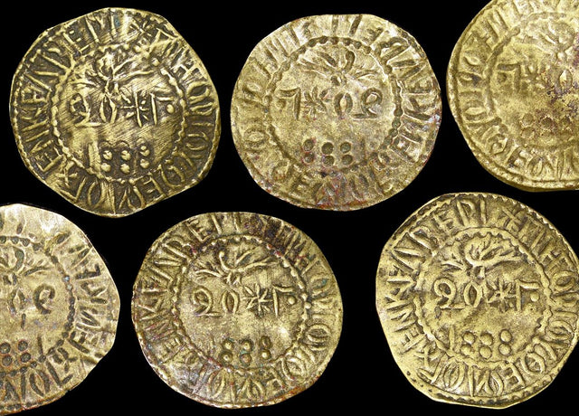 Greece KMHUTOKKELVERI(VF-XF) Ottoman Empire, Cappadocia, Gelveri (modern Gzelyurt), St. Gregory Theologus Church, 20 Para Bracteate Brass Token, dated 1888