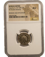 CLAUDIUS2ND(ANT)NGC(AU) Roman AE of Claudius II Gothicus (AD 268-270) NGC(AU)