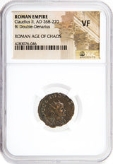 CLAUDIUS2ND(ANT)NGC(VF) Roman AE of Claudius II Gothicus (AD 268-270) NGC(VF)