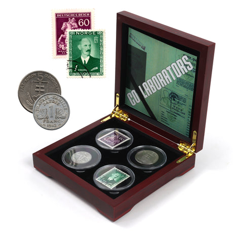 COLLABORATORS4CNBOX Collaborators: A Four-Piece Box Set of Coins and Stamps from Regimes that Helped Hitler