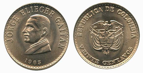 Colombia KM224(U) 20 Centavos