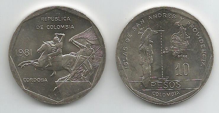 Colombia KM270(U) 10 Pesos