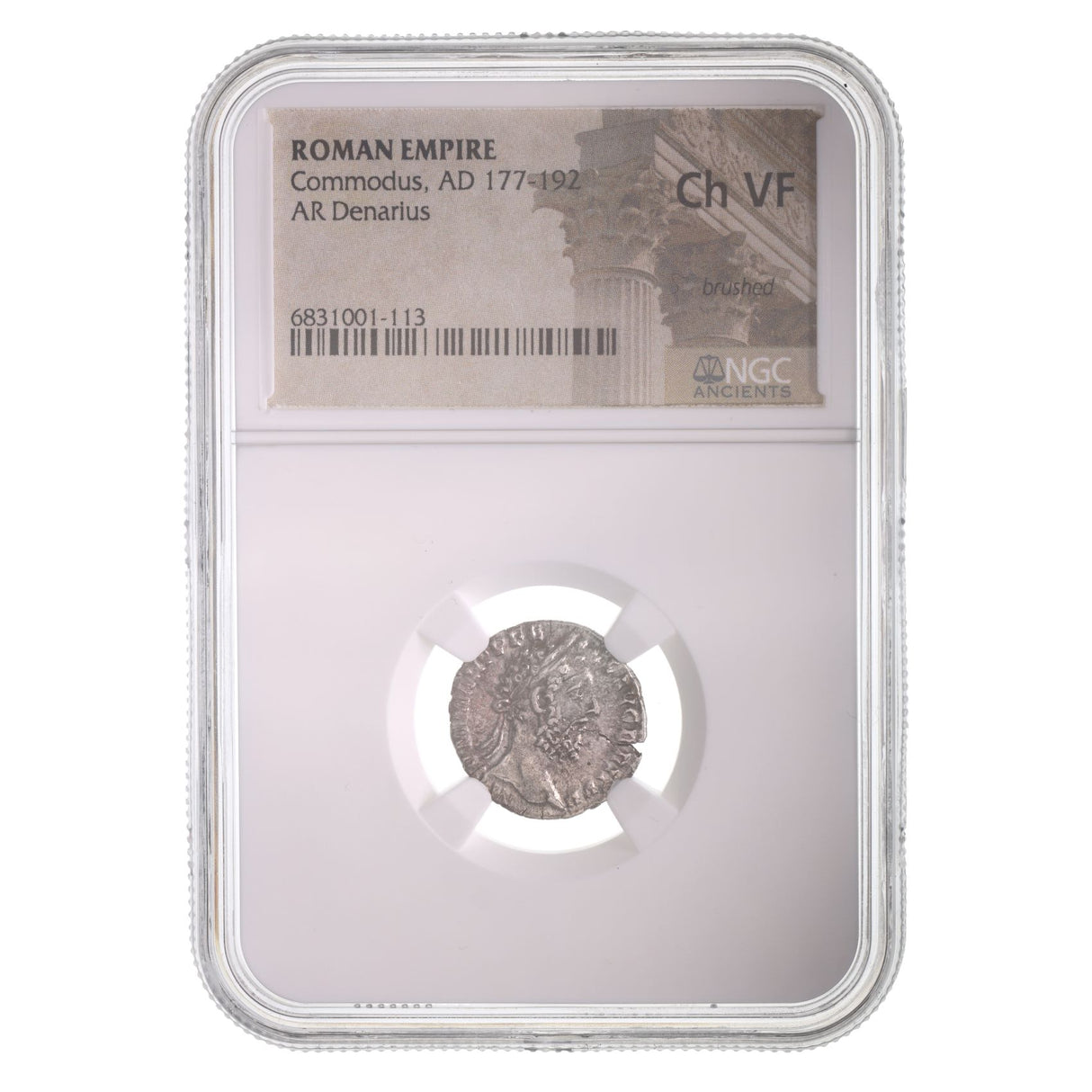 Commodus(Ar)Ngc(Ch-Vf) Roman Silver Denarius Of Commodus (Ad 177-192) Ngc(Ch-Vf)