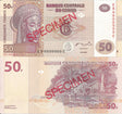 Congo D.R. PDR97s(U) 50 Francs (specimen)