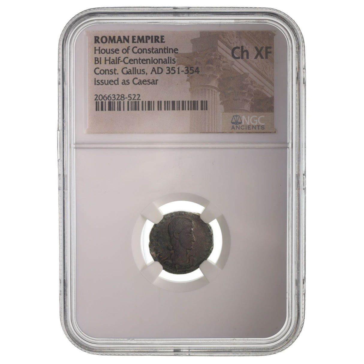 Constangall(Ae2;3)Ngc(Ch-Xf) Roman Ae Of Constantius Gallus (Ad 351-354) Ngc(Ch-Xf)