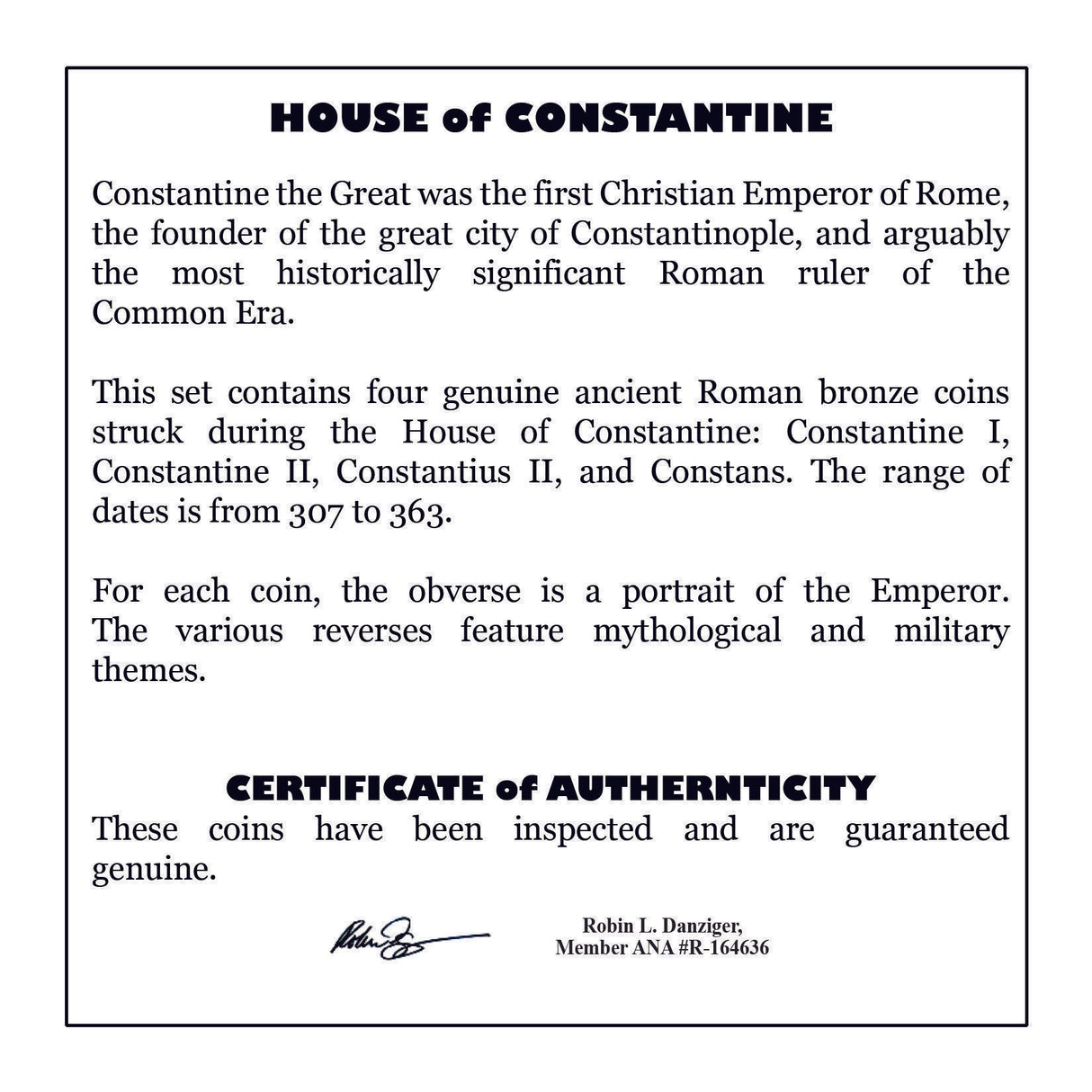 CONSTANTINE4CNMINI House of Constantine: Four Coin (Mini Album)