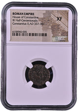 Constantius II (Gladiator reverse) NGC Slab - Fallen Horseman