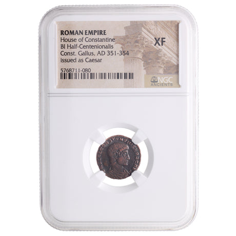 Constantius Gallus Roman AE (AD 351-354) NGC