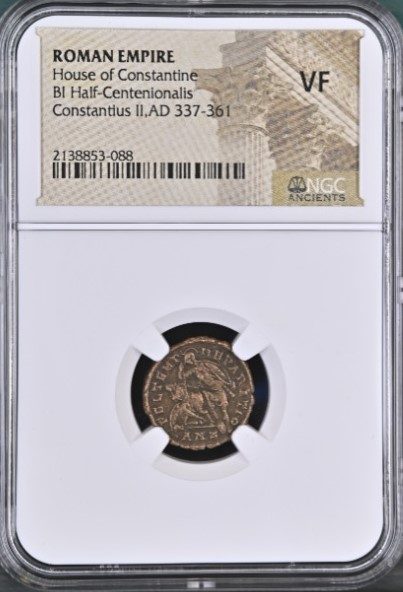 CONSTANTIUS II (GLADIATOR) NGC(VF) Constantius II Gladiator Reverse NGC Slab (VF) - Fallen Horseman(VF)