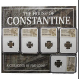 CONSTDYN5SLAB-BOX House of Constantine: A Collection of Five Slabbed Coins (VF) (Five-Coin Box) (CONSTDYN5SLAB-BOX)