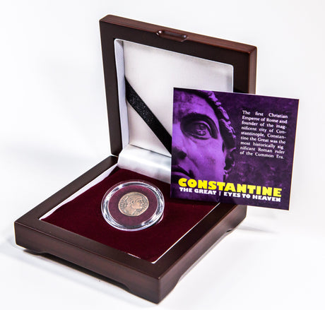 CONSTEYESHEAVENBOX Constantine the Great: "Eyes to Heaven" Coin (One-Coin Box)