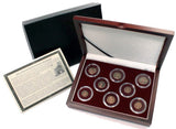 CONSTGRT8CNBOX Constantine Dynasty: Box of 8 Roman Bronze Coins (Eight-Coin Box)