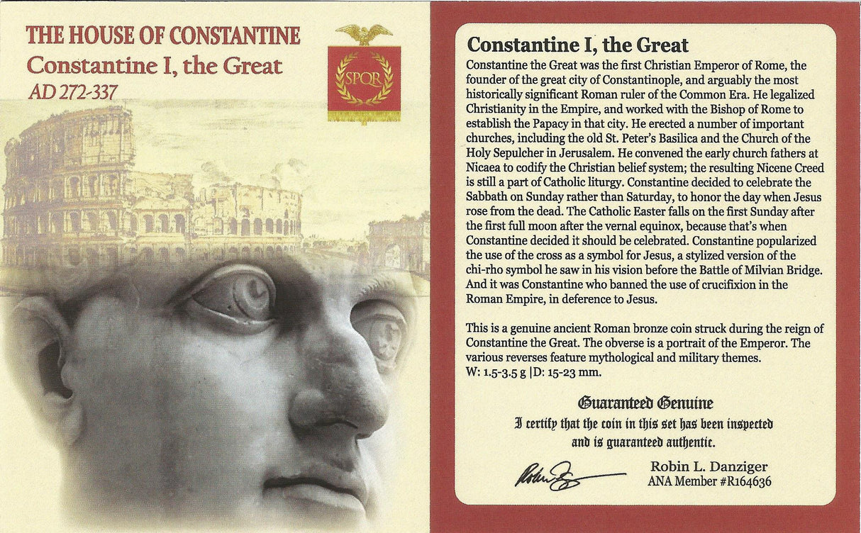 Constgrt(Ae3;4)Ngc(Ch-F) Roman Ae Of Constantine I, The Great (Ad 272-337) Ngc(Ch-F)