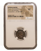 Constgrt(Ae3;4)Ngc(Vf) Roman Ae Of Constantine I, The Great (Ad 272-337) Ngc(Vf)