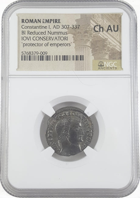 CONSTGRT(JOVI)NGC(CH-AU) Roman AE of Constantine I, the Great (AD 272-337) Jovi Conservatori NGC(CH-AU)