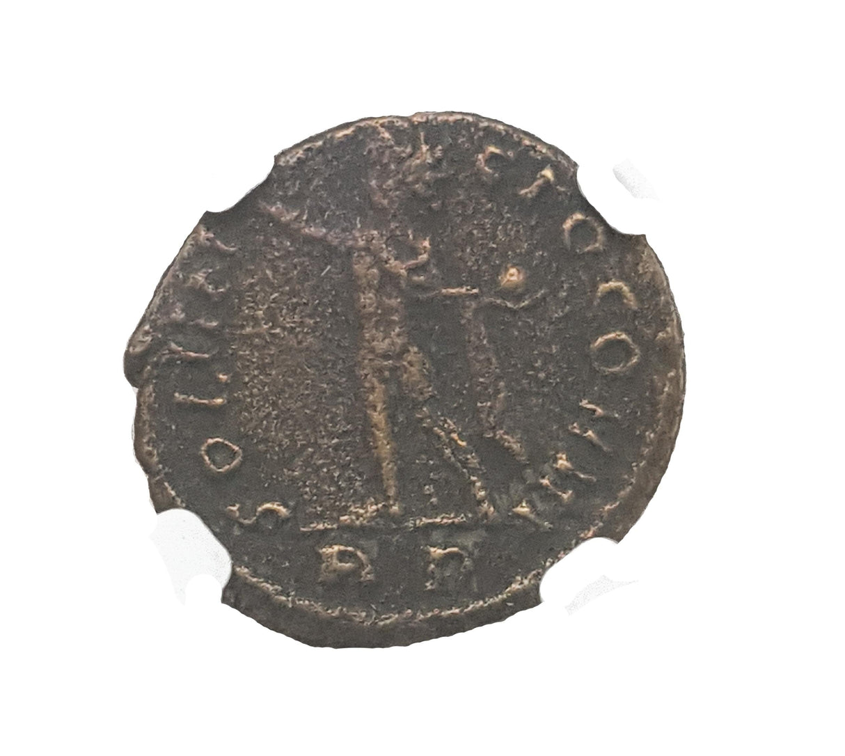 CONSTGRT(SOL)NGC(F) Roman AE of Constantine I, the Great (AD 272-337) Sol Invictus NGC(F)