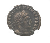 CONSTGRT(SOL)NGC(VF) Roman AE of Constantine I, the Great (AD 272-337) Sol Invictus NGC(VF)