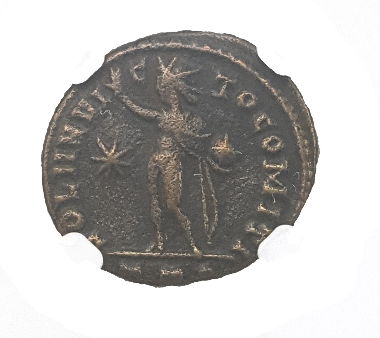 CONSTGRT(SOL)NGC(VF) Roman AE of Constantine I, the Great (AD 272-337) Sol Invictus NGC(VF)