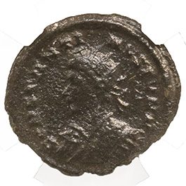 CONSTINE2ND(AE3)-LM-NGC(F) Roman AE of Constantine II (AD 316-340) NGC-London Mint(F)