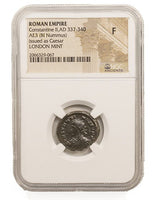 CONSTINE2ND(AE3)-LM-NGC(F) Roman AE of Constantine II (AD 316-340) NGC-London Mint(F)