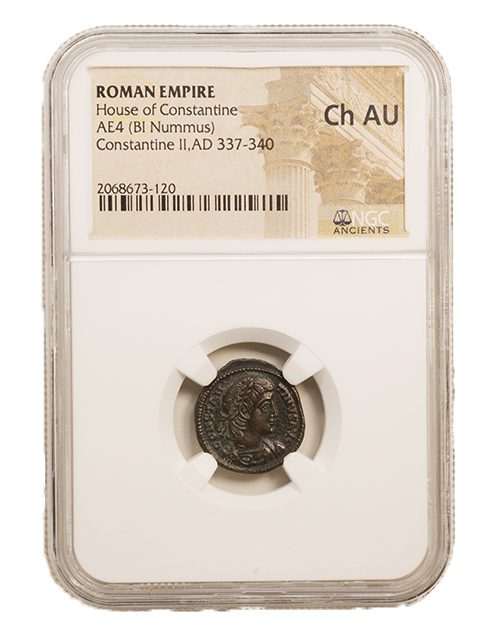 Constine2Nd(Ae3;4)Ngc(Ch-Au) Roman Ae Of Constantine Ii (Ad 316-340) Ngc(Ch-Au)