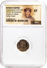 CONSTINE2ND(EPFIG)NGC(XF) Roman AE of Constantine II (AD 316-340) Epfig Hoard NGC(XF)