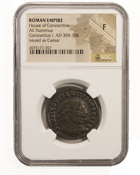 CONSTIUS1ST(AE1)NGC(F) Roman AE1 of Constantius Chlorus 1st (AD 293-306) NGC(F)