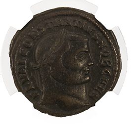 CONSTIUS1ST(AE1)NGC(VF) Roman AE1 of Constantius Chlorus 1st (AD 293-306) NGC(VF)