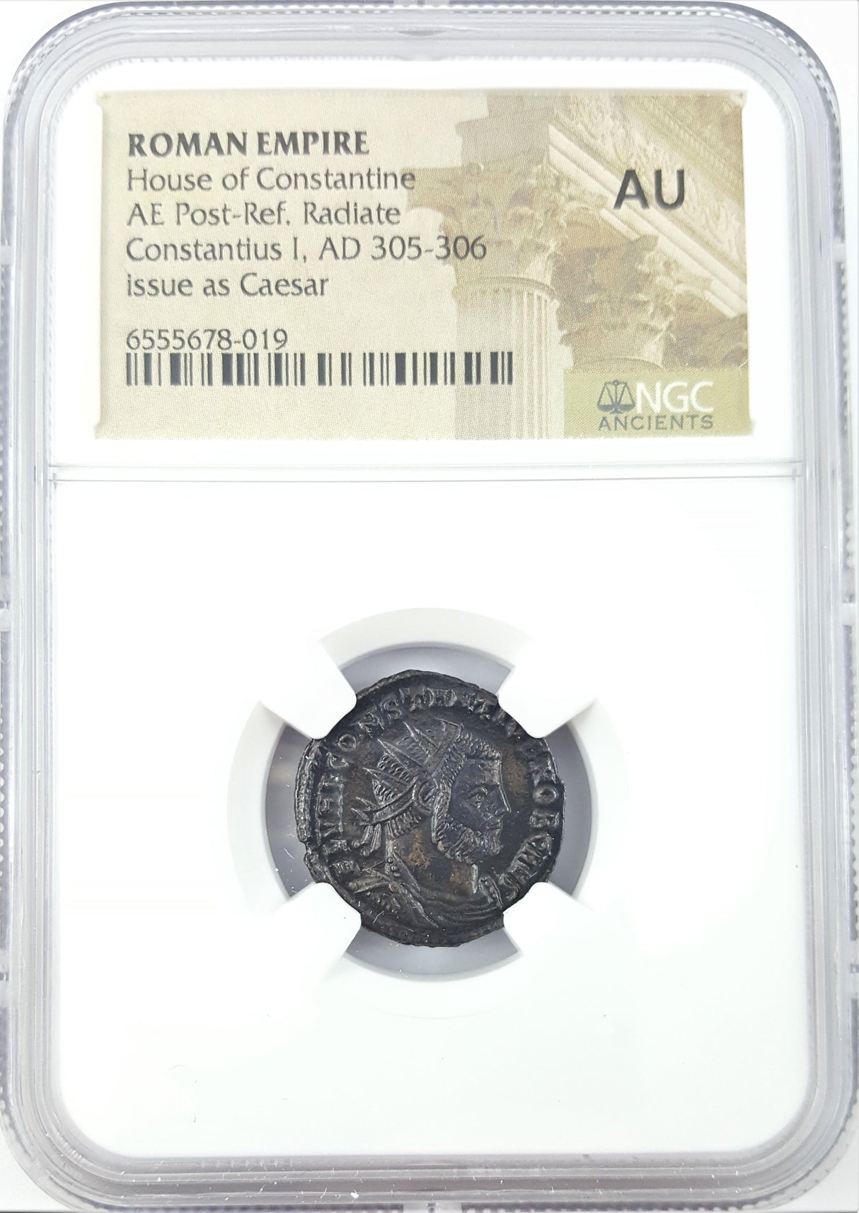 CONSTIUS1ST(ANT)NGC(AU) Roman AE3 of Constantius Chlorus 1st (AD 293-306) NGC(AU)