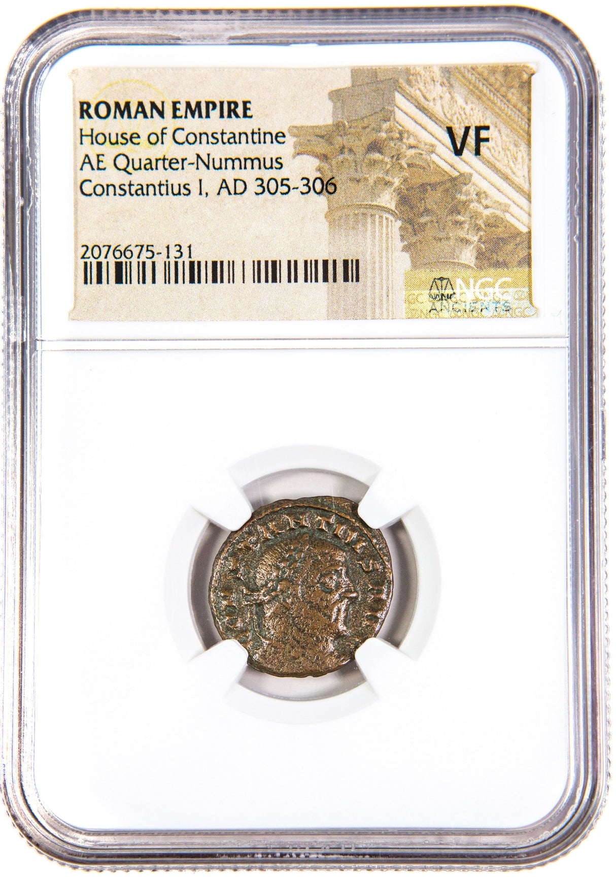 CONSTIUS1ST(ANT)NGC(VF) Roman AE3 of Constantius Chlorus 1st (AD 293-306) NGC(VF)