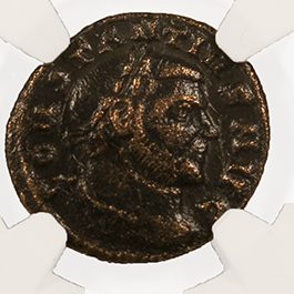 CONSTIUS1ST(QUARTER NUMMUS)NGC(VF) Roman AE3 of Constantius Chlorus 1st (AD 293-306) NGC(VF)