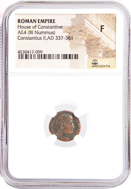 CONSTIUS2ND(AE3)NGC(F) Roman AE of Constantius II (AD 317-361) NGC(F)