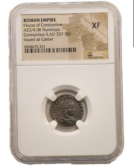 CONSTIUS2ND(AE3)NGC(XF) Roman AE of Constantius II (AD 317-361) NGC(XF)