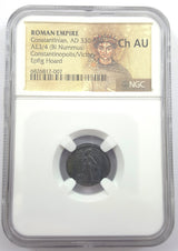 CONSTOPOL(EPFIG)NGC(CH-AU) Roman AE of Constantinopolis (AD 330-346) Epfig Hoard NGC(CH-AU)