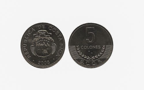 Costa Rica KM227b(U) 5 Colones